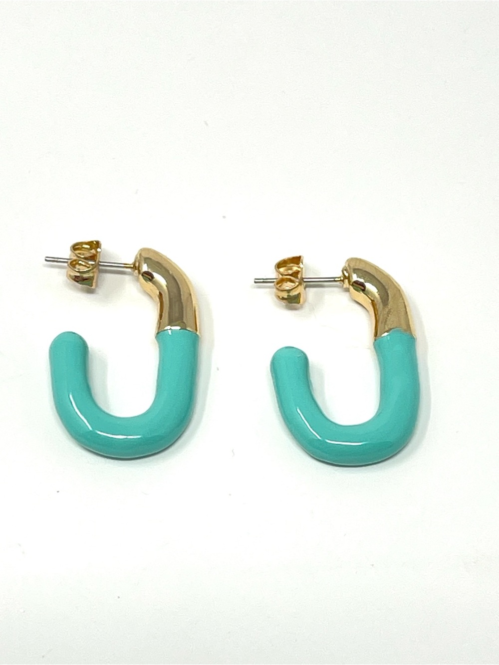 New Anthropologie Enamel Gold Earrings